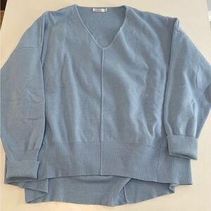 Mersea one size Light Blue V-Neck Sweater
